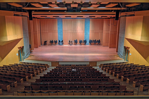 The 700-seat hall serves as the central hub of music education and concerts for the college