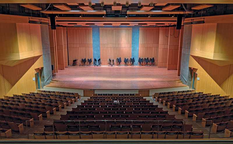 The 700-seat hall serves as the central hub of music education and concerts for the college