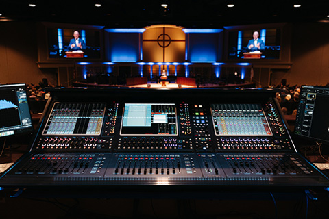 The Denton Bible Church in Dallas, has undergone a redesign of its audio capabilities (photo: Landry Amick)