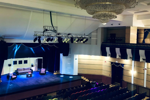Cinemanext Bel designed and installed the stage lighting and sound system