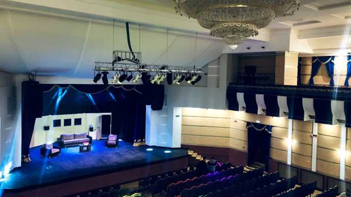 Cinemanext Bel designed and installed the stage lighting and sound system