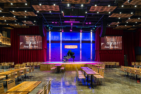 The venue relies on Meyer Sound reinforcement systems