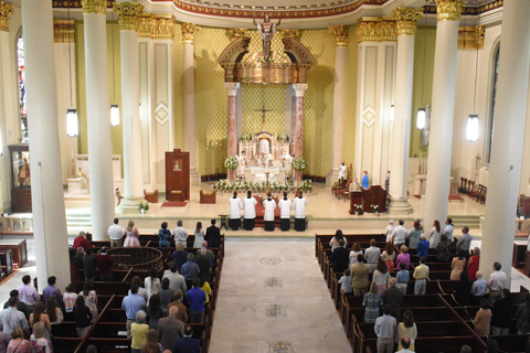 The Cathedral Basilica of the Immaculate Conception in Mobile, Alabama