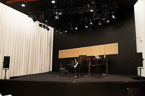 The university concert hall is used for concerts of all musical genres as well as lectures