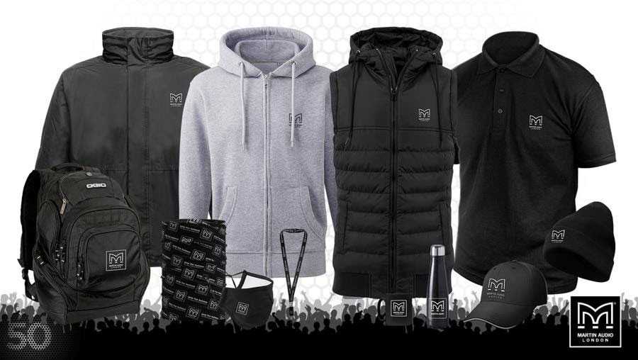 A comprehensive range of clothing and accessories is now available