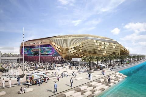 Etihad Arena will host a wide range of events