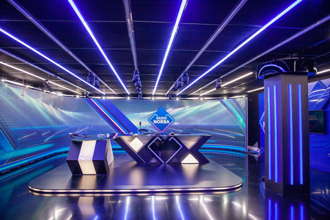 The main studio was recently fitted with innovative new lighting effects from GLP