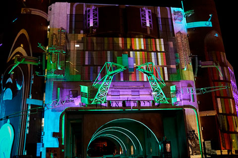 The Ashdod Lights tour features high-impact AV art installations