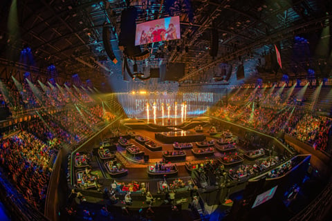 The final of Eurovision Song Contest featured over 300 L-Acoustics K and X Series loudspeakers (photo: Ralph Larman)