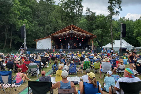 The Blue Ridge Timberwright Stage featured Martin Audio’s smaller WPS modules