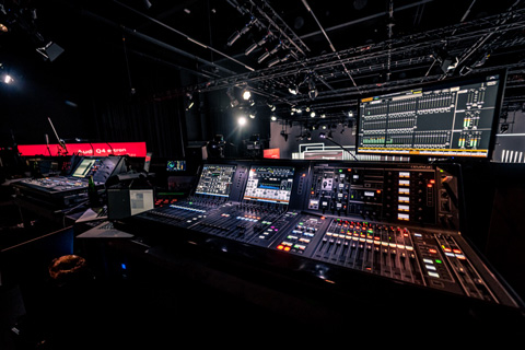 A live broadcast centre was built within Munich’s Eisbach Studios, with five themed studios