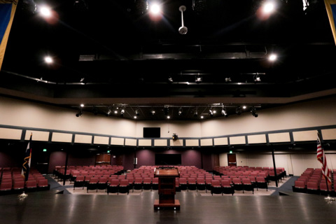 The main auditorium at Ridgeview