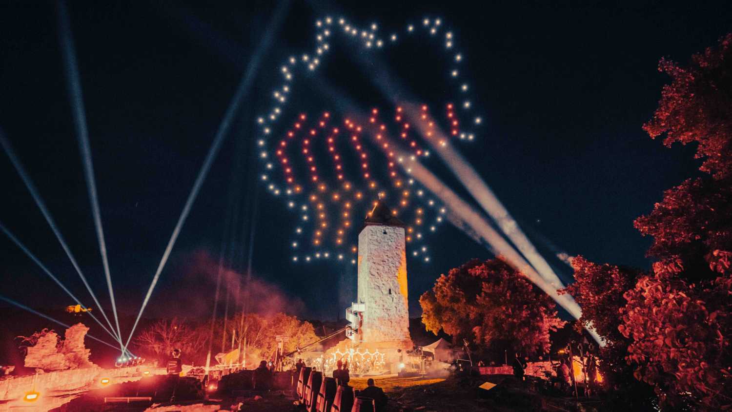 The multimedia drone show was the highlight of the closing celebrations (photo: Alexander Cevolani)