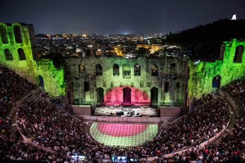 The Odeon of Herodes Atticus is a renovated stone amphitheatre originally constructed in the year 161 AD (photo: Thomas Daskalakis)