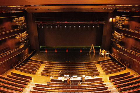 The main theatre at the Matsumoto Performing Arts Centre