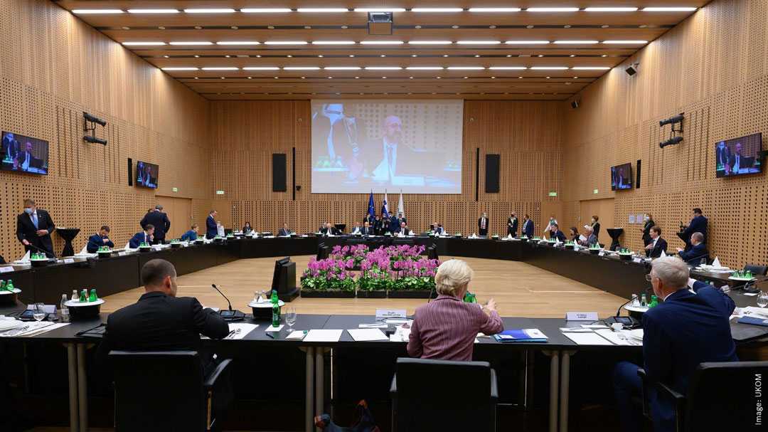 The leaders of the EU member states met in person with the six Western Balkans partners