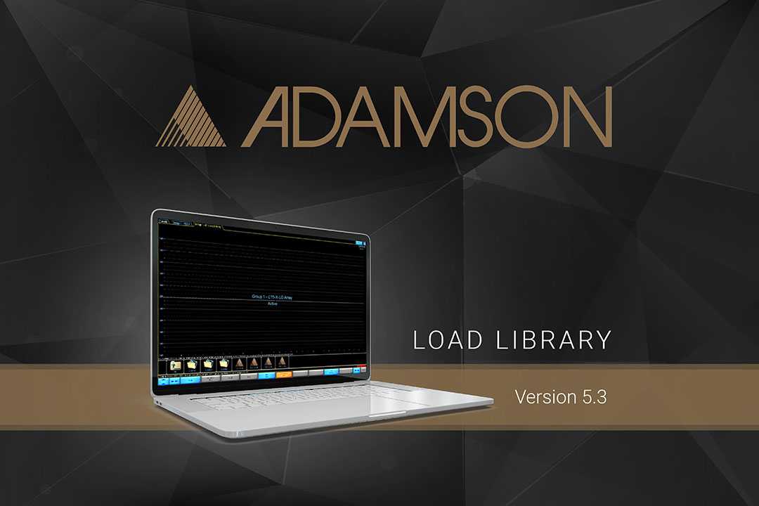 Adamson Load Library 5.3 is included in the new Lake Controller v7.0.7 release