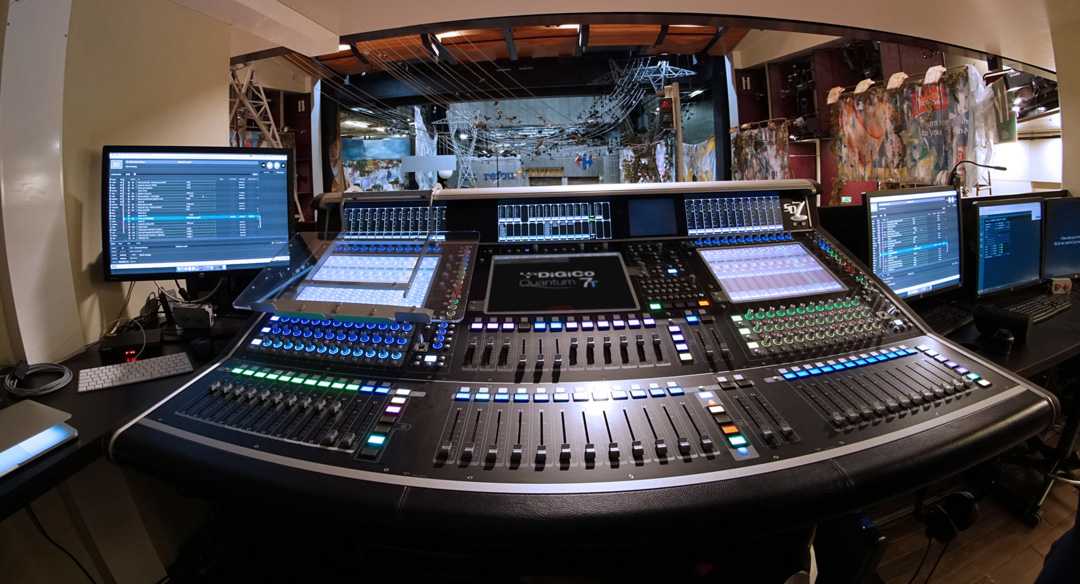 The recently installed DiGiCo Quantum 7T at Theater Basel