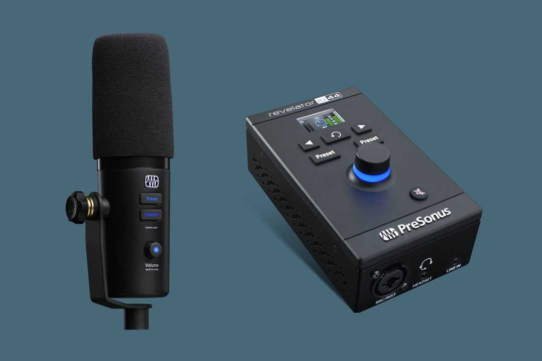 The PreSonus Revelator Dynamic USB microphone and Revelator io44 USB audio interface are available now