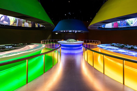 The interactive exhibition journey addresses ‘the most fundamental global challenges of our time’