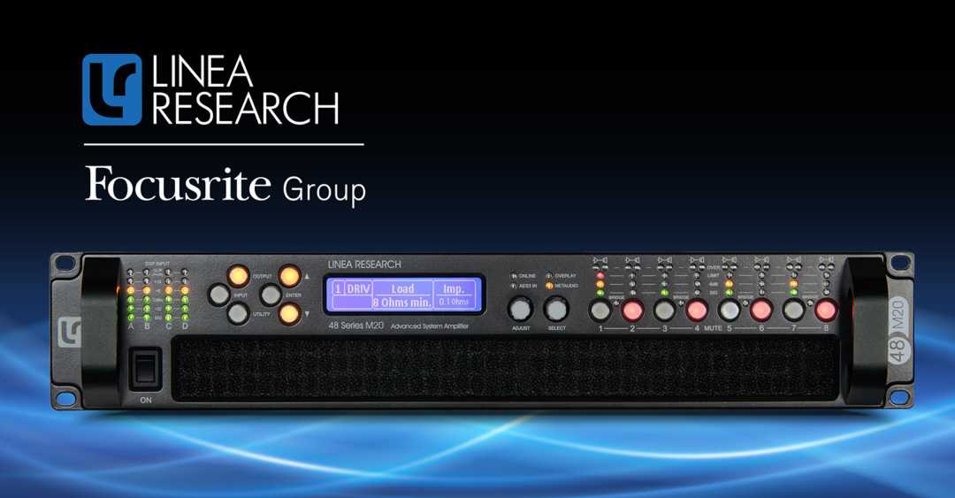The renowned M Series amplifiers form part of Linea Research's product portfolio