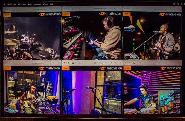 The 5G Festival video platform captures each performing artist's camera feed and streams it simultaneously across the live collaboration of remote musicians, without any noticeable delay