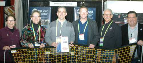 BTS board members Lori Rubinstein, Tracey Cosgrove, Todd Spencer, Eddie Raymond and Tobin Neis flanking InCord’s Joe Menhart