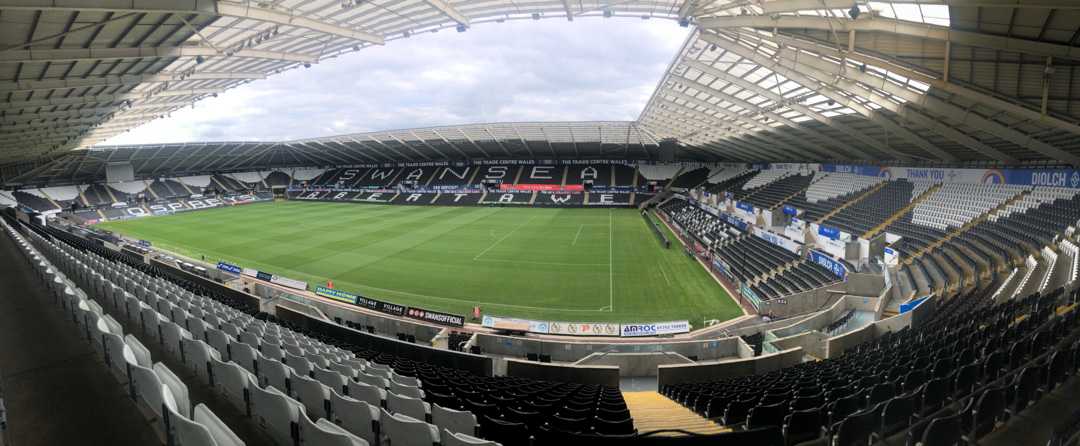 The stadium is home to is home to Swansea City FC