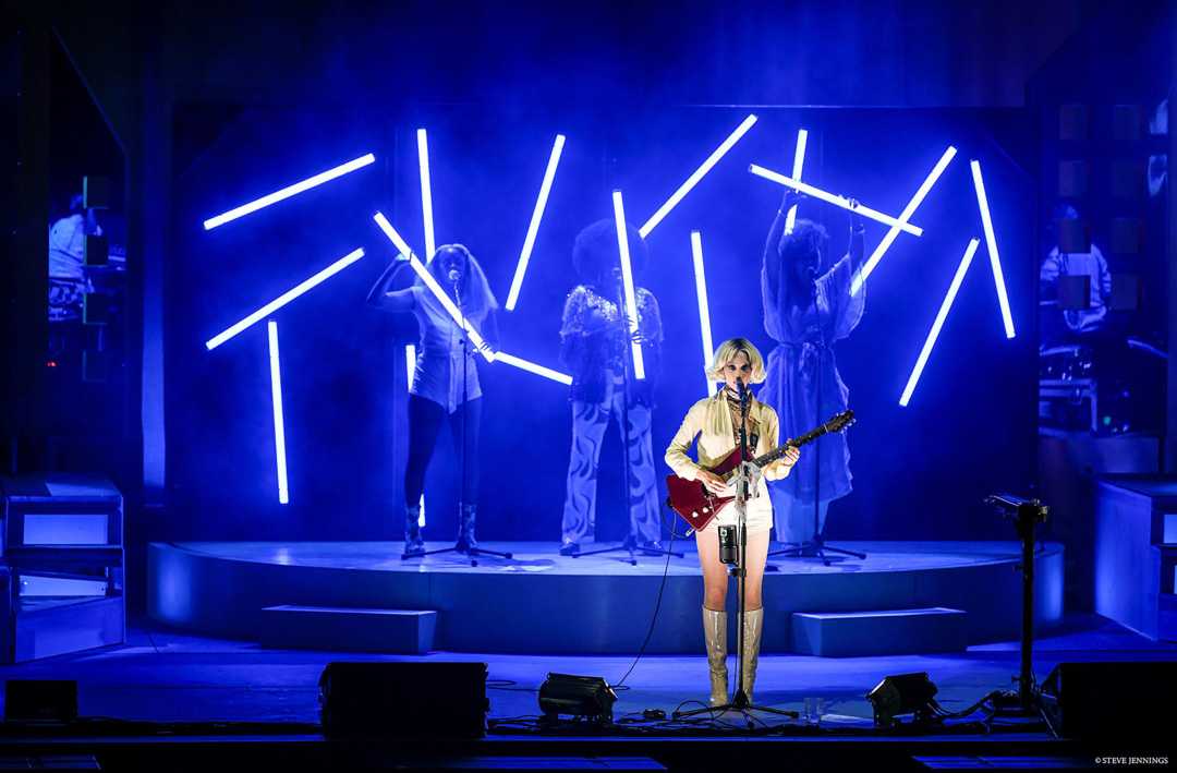 Paul Normandale designed the set and lighting for St Vincent’s most recent Daddy’s Home tour (photo: Steve Jennings)