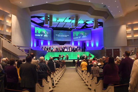 Baton Rouge’s Istrouma Baptist Church main campus features a 1,600-seat main sanctuary