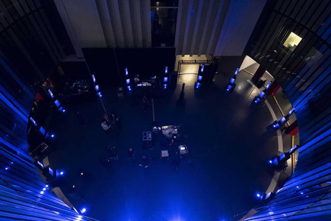 Hervé Déjardin … and the immersive sound room I Photos: Christophe Coulmy/L-Acoustics