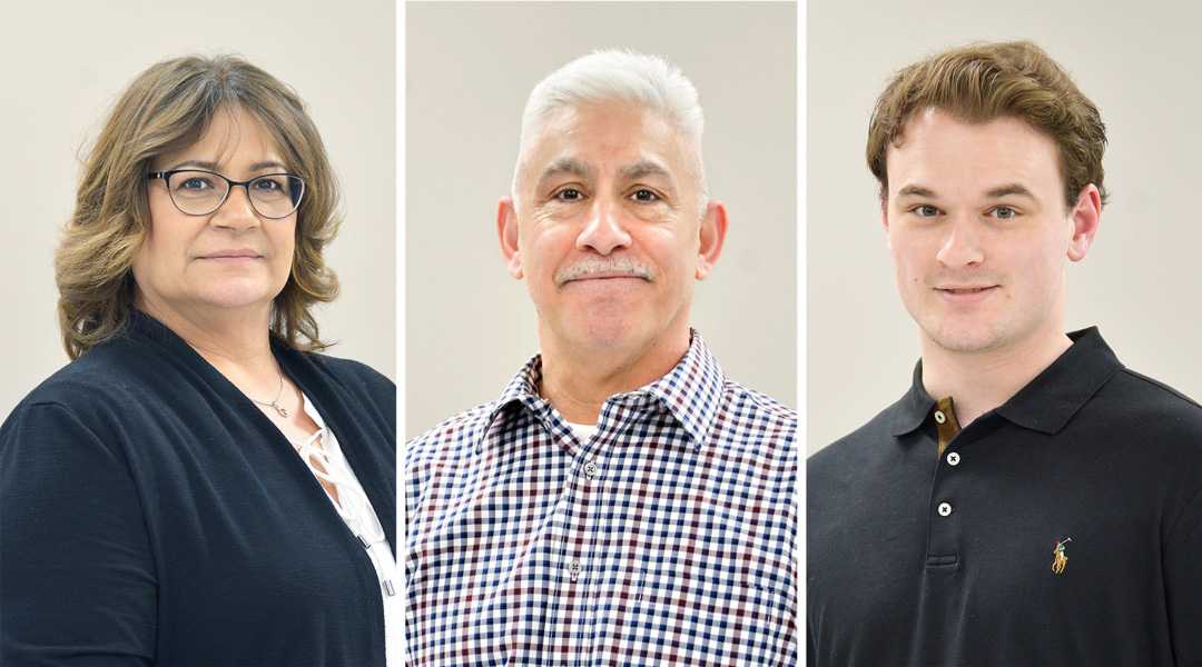 From left: Evelyn Caruso, Peter Robinson and Zach Wenzler