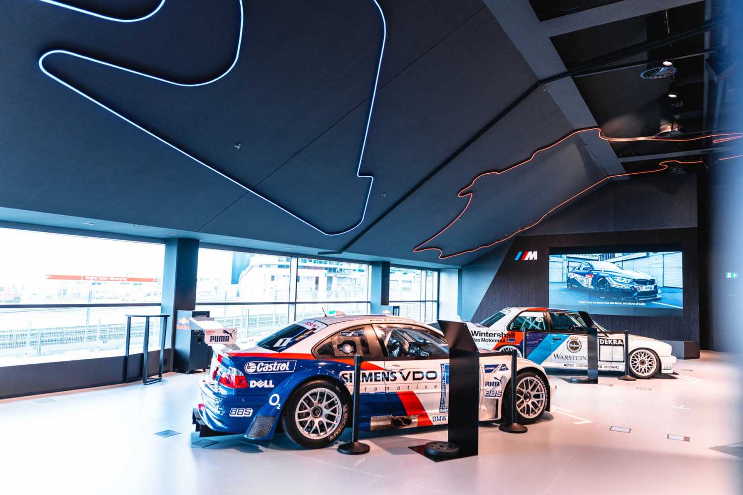 The BMW showroom in the Nürburgring motorsports complex