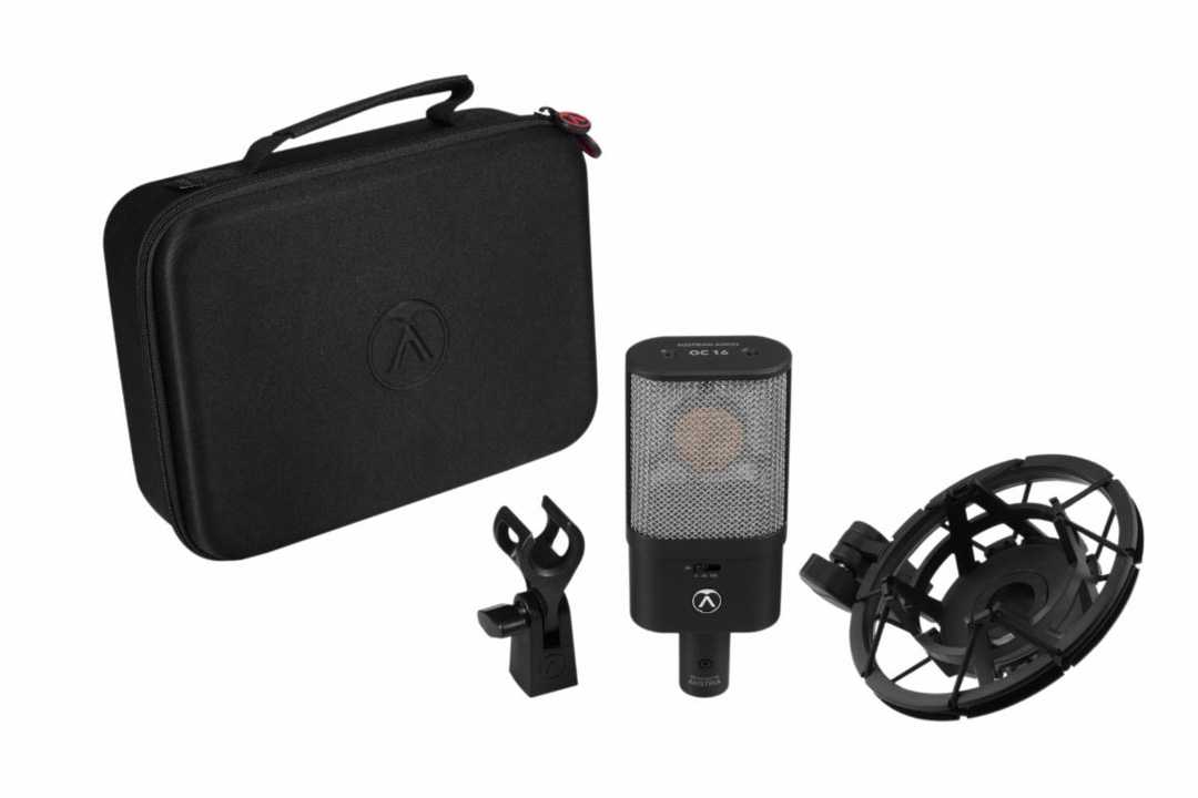 The OC16 ships in a practical soft case and includes an elastic microphone spider and a mic clip