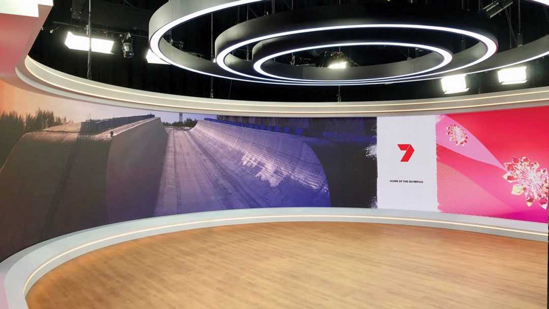 CT provided LED backdrops for Seven Network’s sports hostings during the pandemic