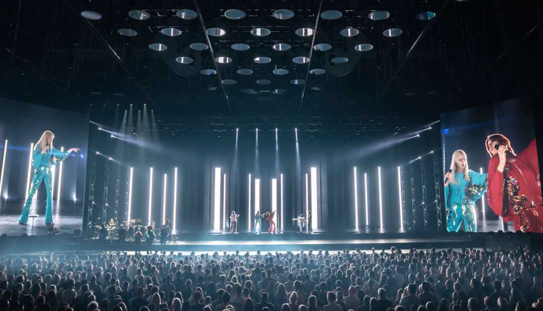 The production adds a new element to the live music experience (photo: Johan Persson ABBA Voyage)