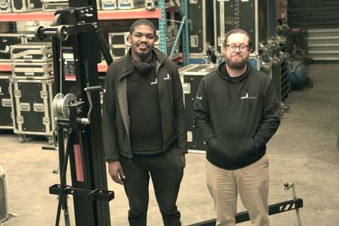 Blue Array’s Nathan Thiart and Reotshepile Tlhowe with the new Fenix Hercules 8