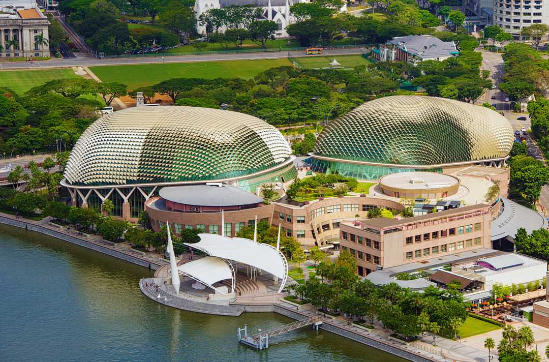 Esplanade is a major centre for the performing arts, located at Marina Bay