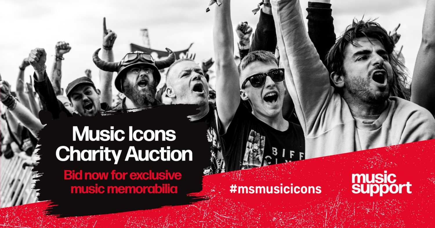 Music Support’s Music Icons auction will close at 8pm BST on Tuesday 5 July