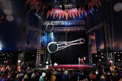 The Big Top hosted 30 different acts every day