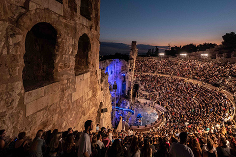 The show took place in front of a 5,000-strong audience at the historic Roman amphitheatre (photo: D. Koutsis)