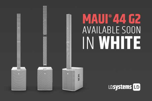 The white MAUI 44 G2 integrates seamlessly into modern and open visual settings