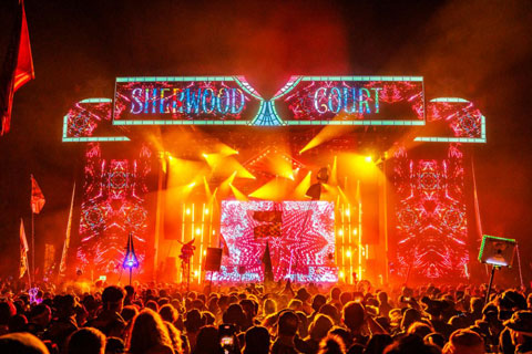 The Sherwood Court stage featured a massive canvas of LED screens