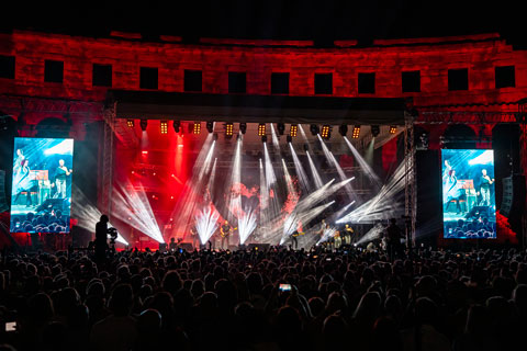 Lighting equipment was supplied by Zagreb-based rental specialist Promo Logistika (photo: Louise Stickland)