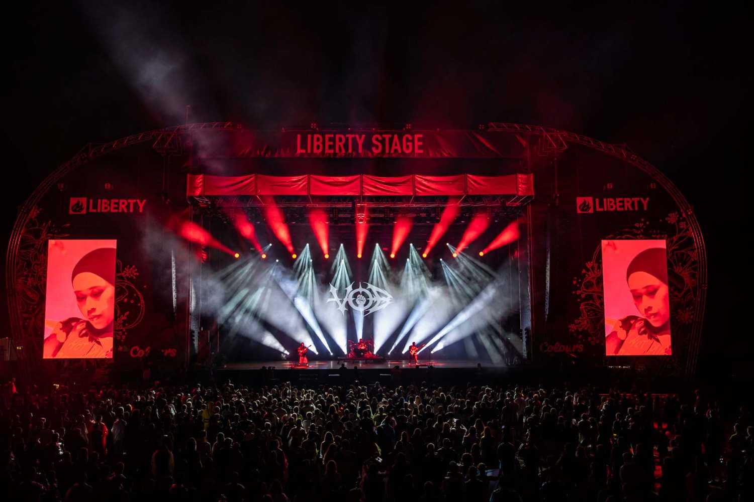 The Liberty Stage featured Robe moving lights provided by rental specialist AV Media Events (photo: Louise Stickland)