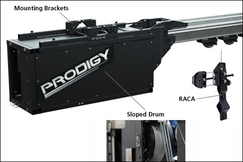 ETC’s Prodigy hoists are compatible with a range of different cable management options