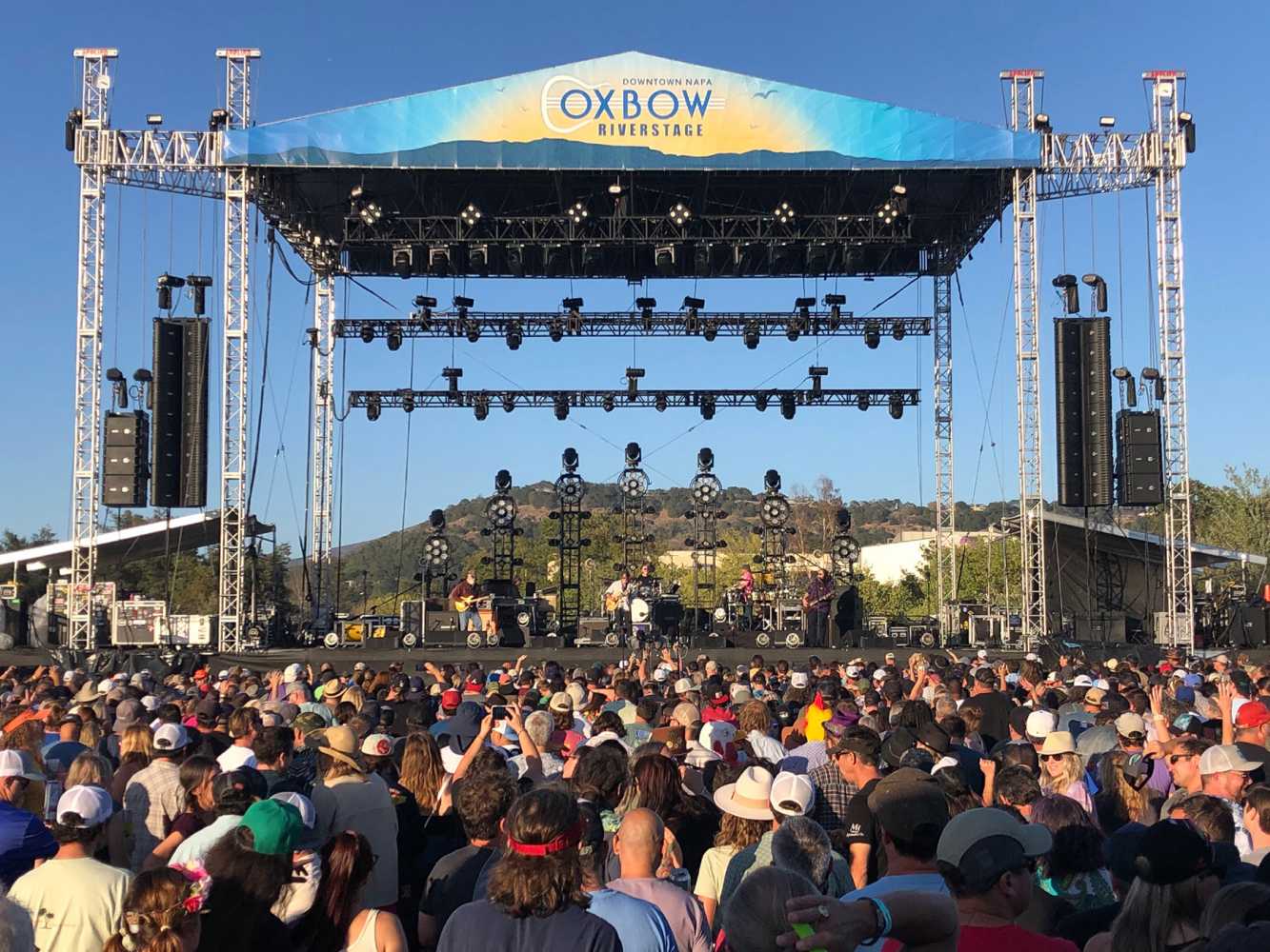 Oxbow RiverStage utilised nine Anya’s flown inside and three Otto subs on each side of the stage