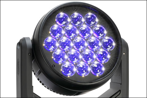 The Proteus Rayzor 1960 is driven by 19 x 60W RGBW LEDs - all independently controllable