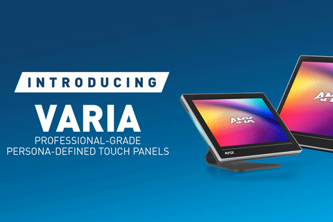 Varia touch panels are offered in two styles: Varia and Varia SL