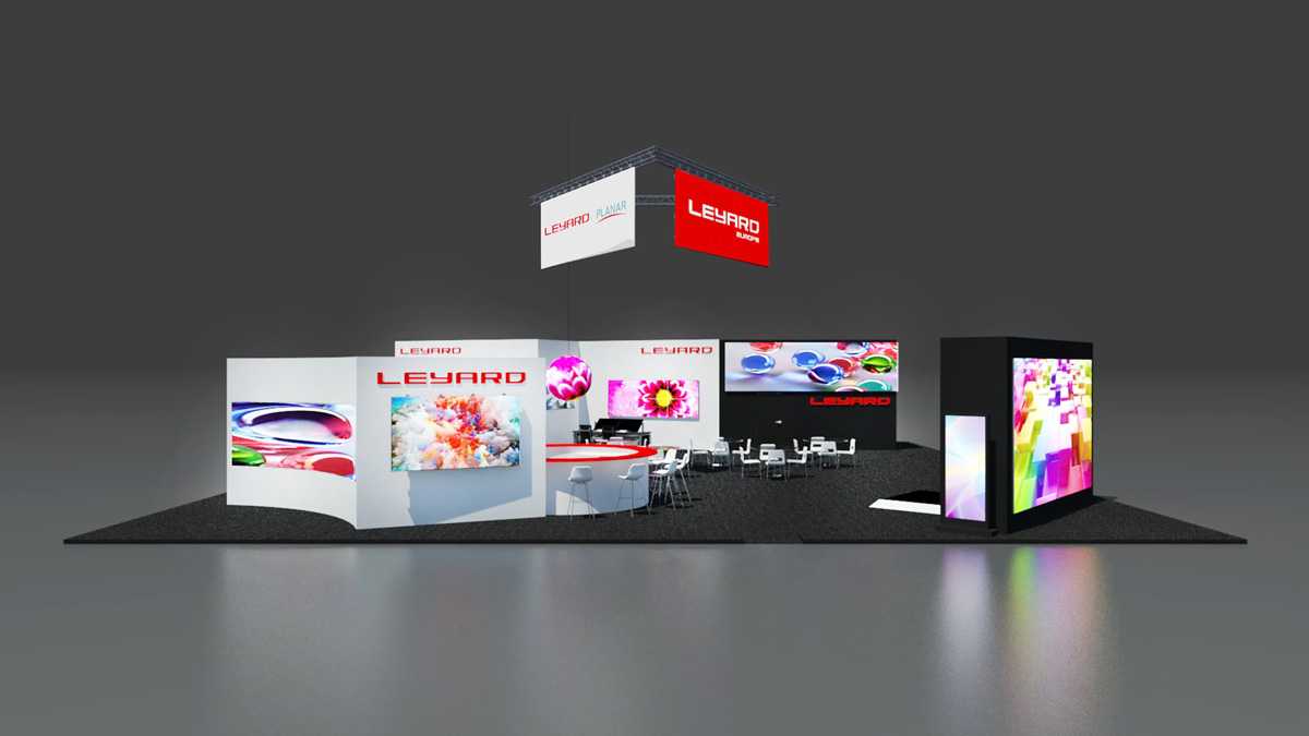 The Leyard Europe stand design will underline that its solutions are made in Europe